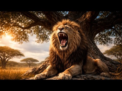 जंगल का राजा गूंज उठा 😳🦁