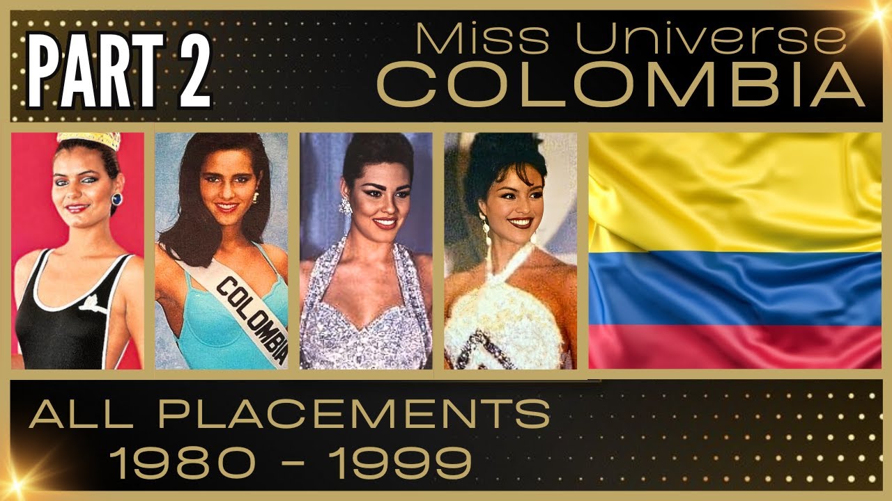 MISS UNIVERSE COLOMBIA | EVERY PLACEMENT 1980-1999 /  CLASIFICACIONES