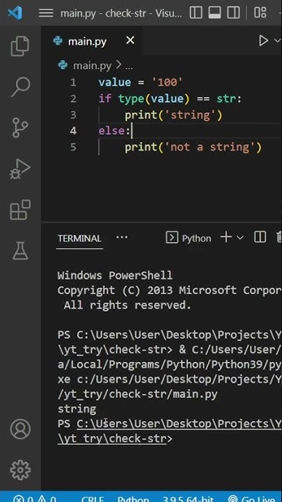 How to identify a string in python... - YouTube