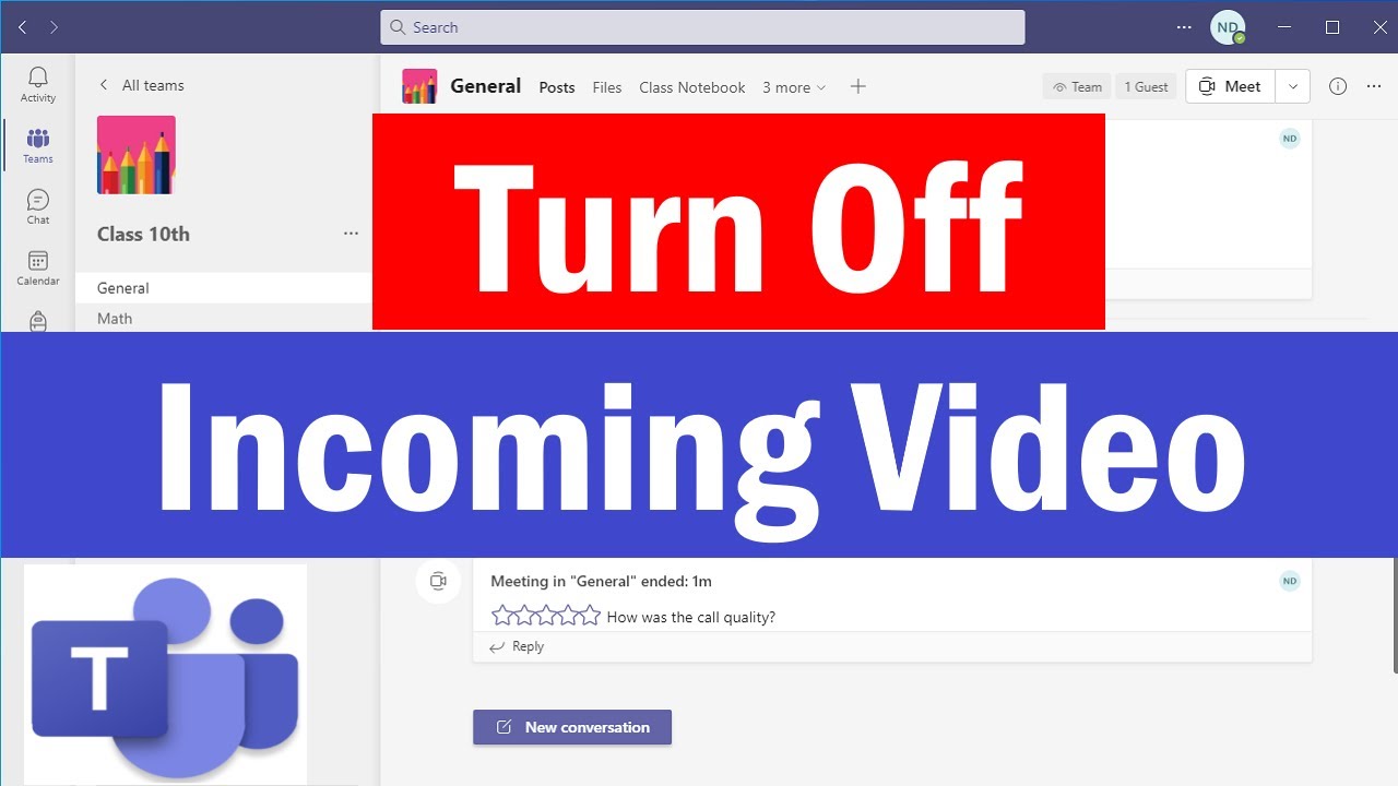 How To Turn Off Video On Teams Turn Off Video of All