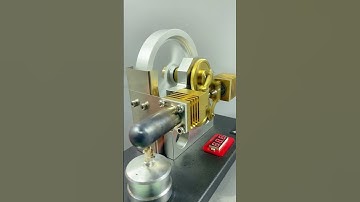 Stirling dual piston engine