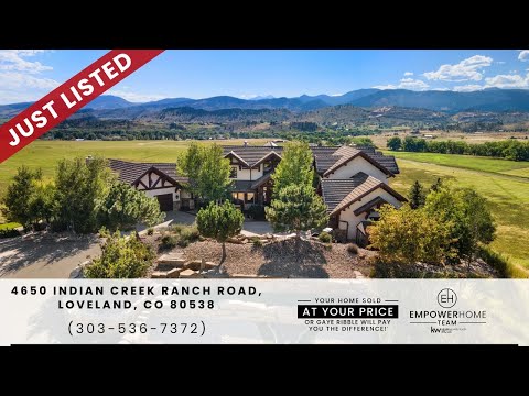 4650 Indian Creek Road, Loveland, CO home video tour