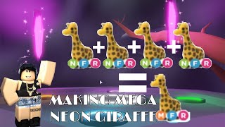 MAKING MEGA NEON GIRAFFE IN ADOPT ME!~ adopt me 2020