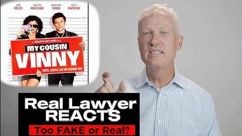 REAL LAWYER REACTS - "My Cousin Vinny"