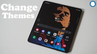 How To Change & Create Themes On Samsung Galaxy Z Fold 5 - Cover Display screenshot 2
