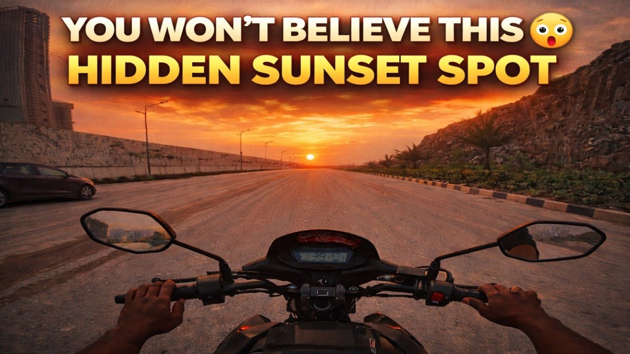 This Place in Hyderabad Feels Like Dubai?! 😱 | Kokapet Evening Ride