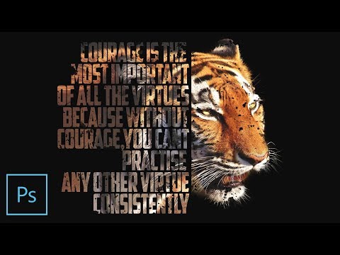 How to make a TEXT POSTER effect - Photoshop Tutorial