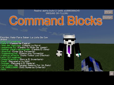 Minecraft Pe 0 15 0 Realms Command Blocks Mod Youtube