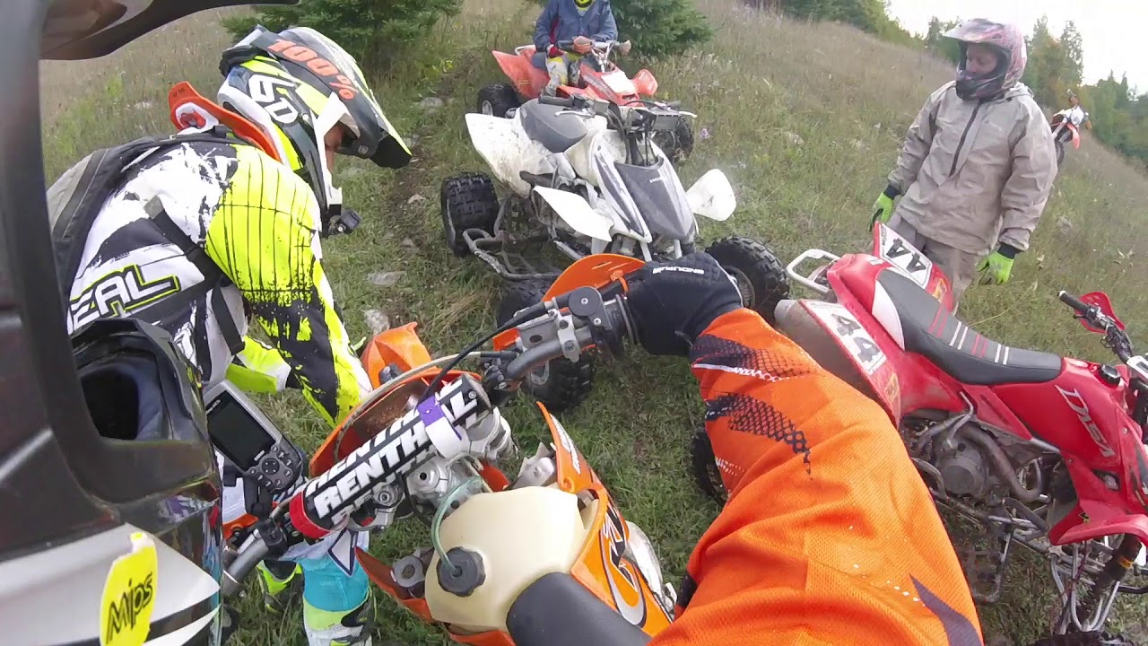 Drummond island trail riding rocks and crashes! YouTube