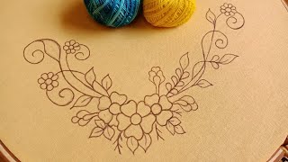 How to Stitch 3D Design Table Cloth-44,Beautiful Design Cushion Cover Corner Design Hand Embroidery