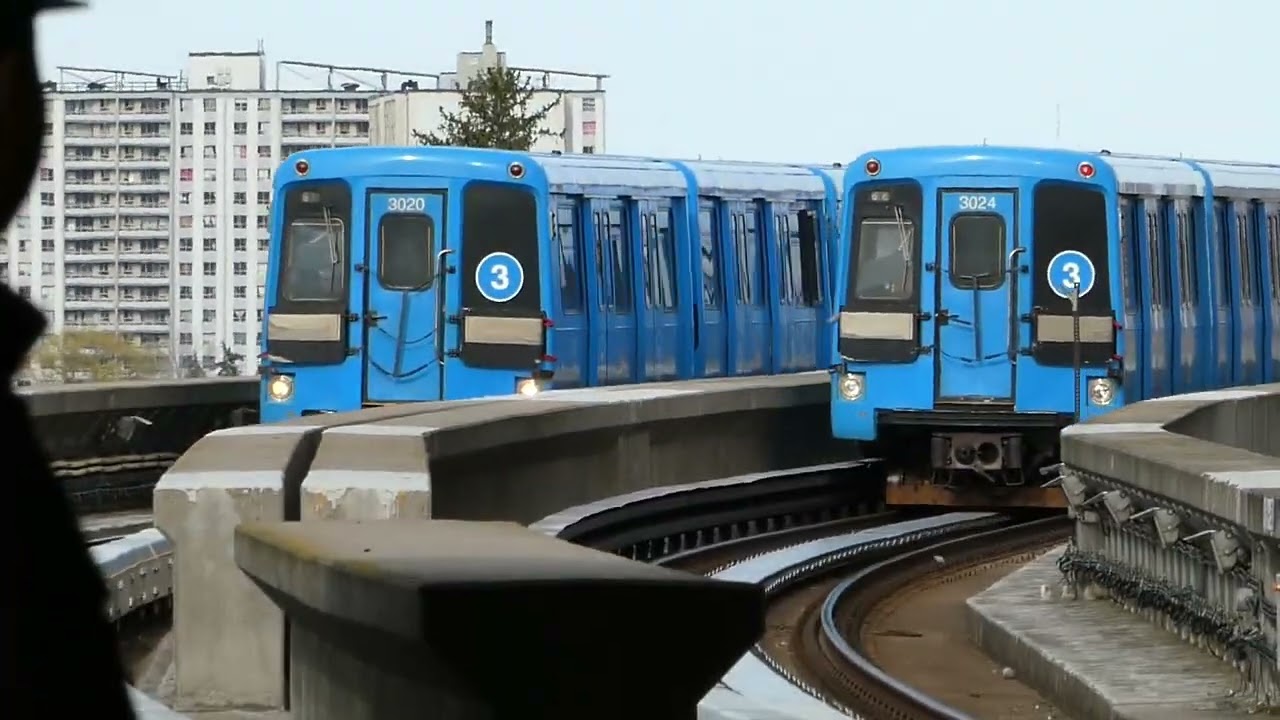 Toronto TTC Line 3 Scarborough RT at Scarborough Centre Station 04/30 ...