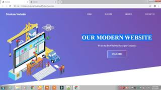 Modern Website Using HTML5 and CSS3...
