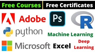 Udemy Free Certificate Courses Photoshop Machine Learning Python & R Deep Learning Online Classes