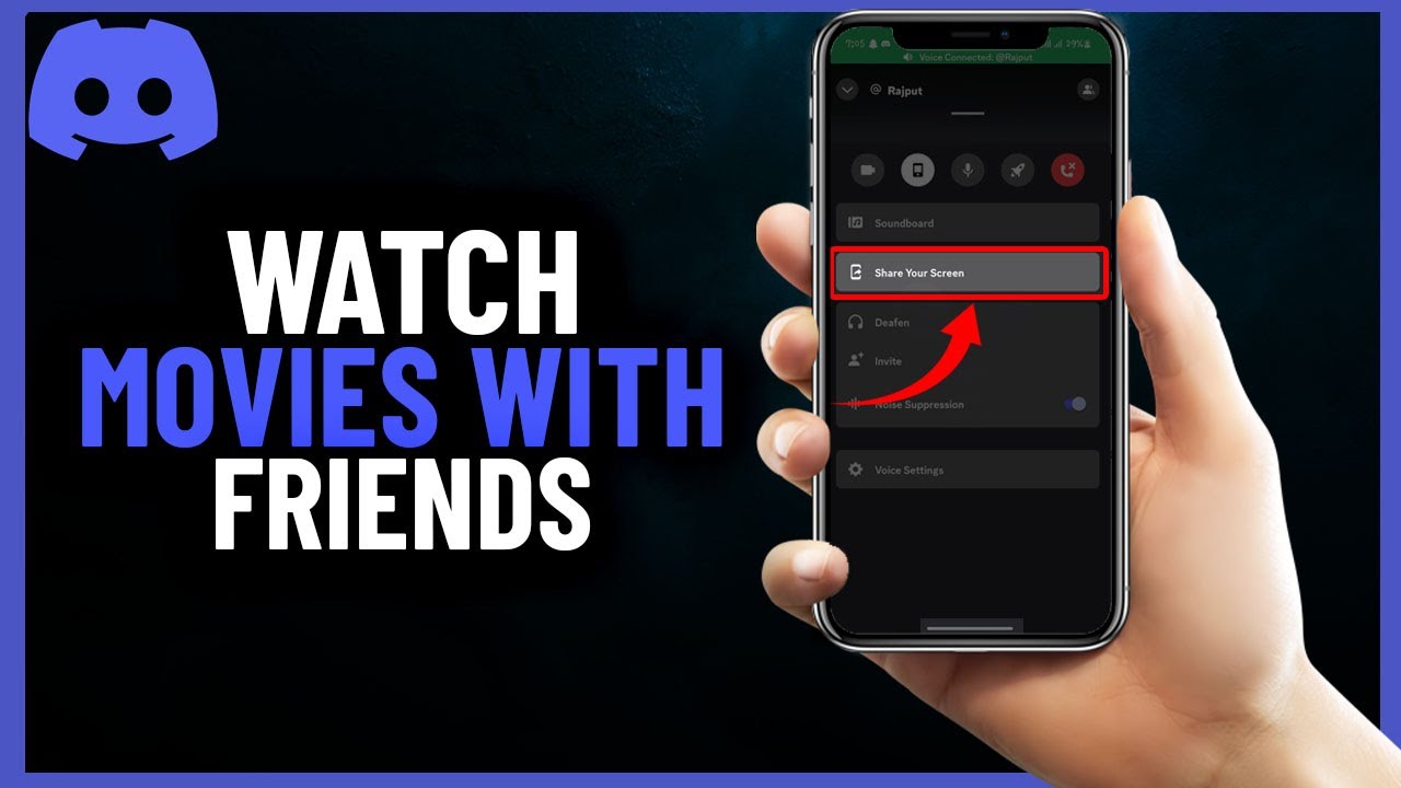 How to Watch Movies with Friends Online on Phone Using Discord | Full
