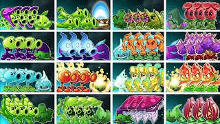All Pea &amp; Support Plants Vs NEW &amp; Mint Plants - Who Will WIn? - Pvz 2 Team Plant vs Team Plant