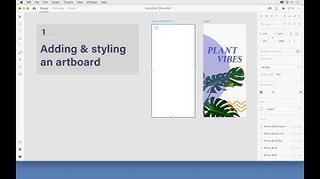 Step 01 Adding and styling an artboard