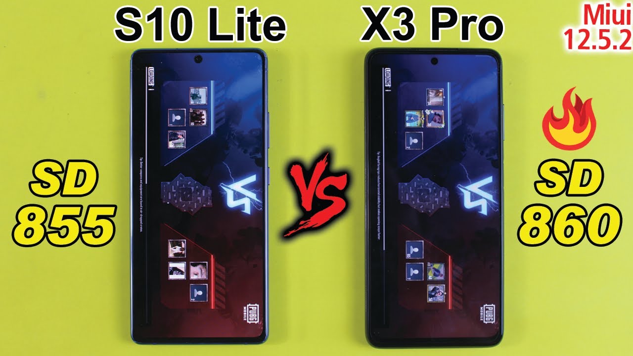 Samsung Galaxy S10 Lite vs Poco X3 Pro PUBG MOBILE TEST - Snapdragon 855😡  vs 860😈 PUBG TEST🔥 - YouTube