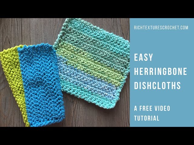 Simple Spring Crochet Cotton Dishcloths - Daisy Farm Crafts