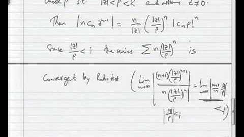 Mod-04 Lec-02 Analyticity of Power Series