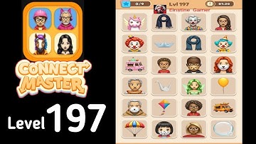 Connect Master Match Puzzle level 197 Guide Walkthrough Solution