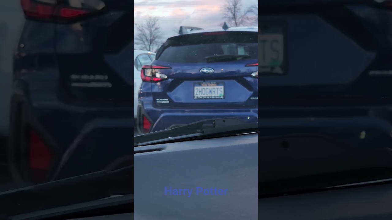 Custom Plates 455 #licenseplate #youtubeshorts #viralshorts #cars #subaru #subaruforester #hogwarts