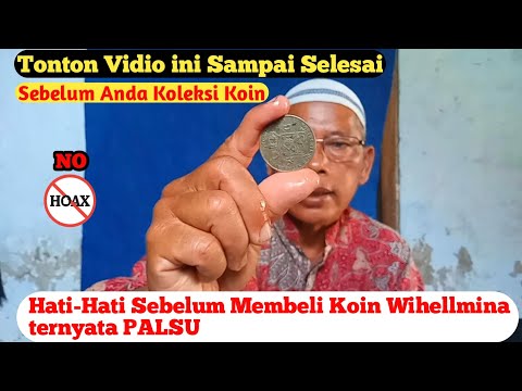 CONTOH Uang Koin Langkah WILHELMINA 2½ Gulden | Ciri Ciri Asli Atau PALSU⁉️ Bahan Koin Bukan PERAK