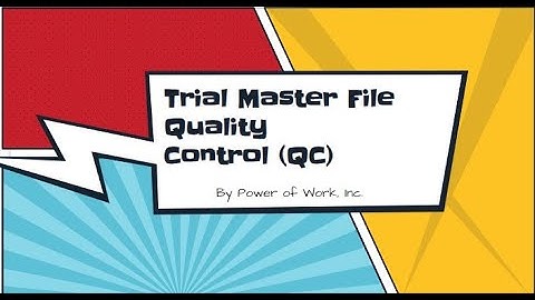 POW TMF QC TRAINING PART 1