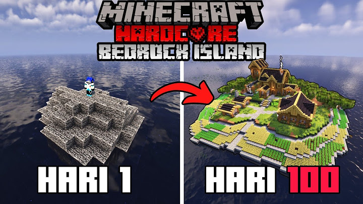 100 DAY IN MINECRAFT HARDCORE BEDROCK ISLAND