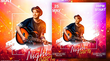 Music Event Poster Design in CorelDraw I Poster Design in CorelDraw Tutorials