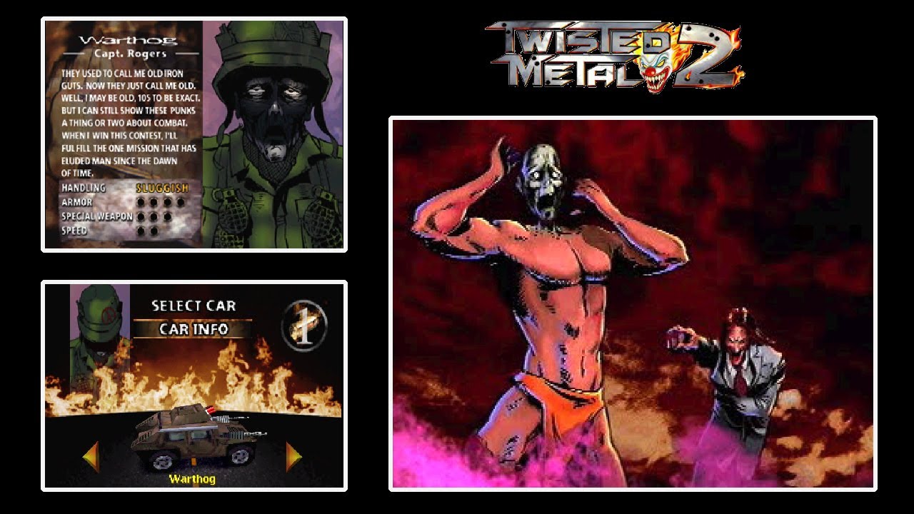 Twisted metal 2 - Warthog Ending - YouTube