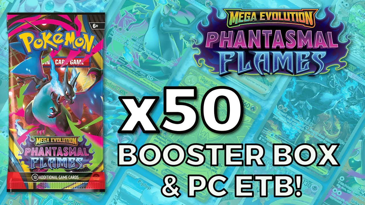 Opening 50 Packs of Phantasmal Flames! Booster Box and PC ETB!