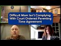 Difficult mom isnt complying with court ordered parentingtime agreement in motion hearing