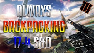 Knife Only 17-4 S&D BackPacking On Rumble Again! (Black Ops 3 S&D)