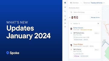 Spoke Dispatch Product Update Jan 2024 - Delivery route planning software