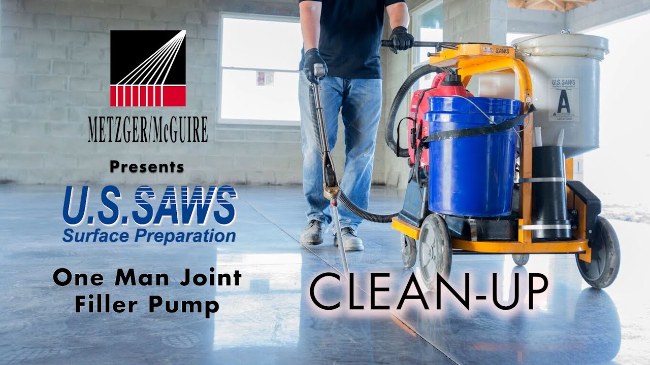 U.S. Saws Q&A - One Man Joint Filler Pump - Clean-Up