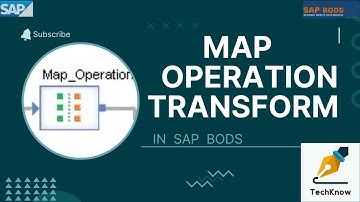 Map Operation Transform | SAP BODS | Data Services | SAP BODS Transforms | Changed data