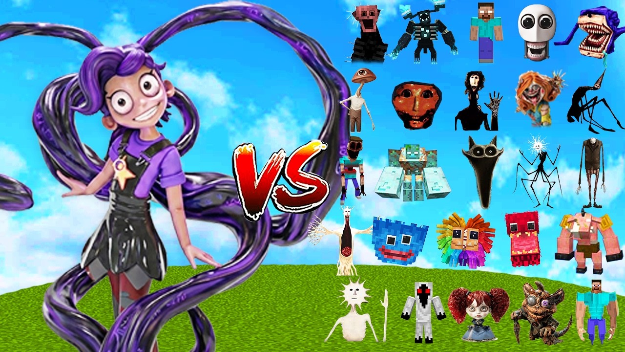 Lily Lovebraids [Poppy Playtime] vs ALL MINECRAFT BOSSES | Minecraft Mob Battle