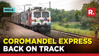 Coromandel Express Passes Through Accident Site At Bahanaga