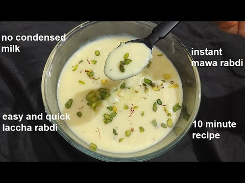Try the recipe on Gangaur | just in 10 min instant mawa rabdi with milk ...