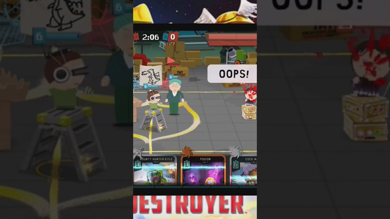 New card | Cyborg Tower bug | south park phone destroyer