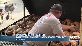 Family prepares Thanksgiving meal at New Bern homeless shelter every year