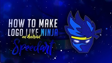 Make a logo like NINJA on android ( SPEEDART ) || By Drager