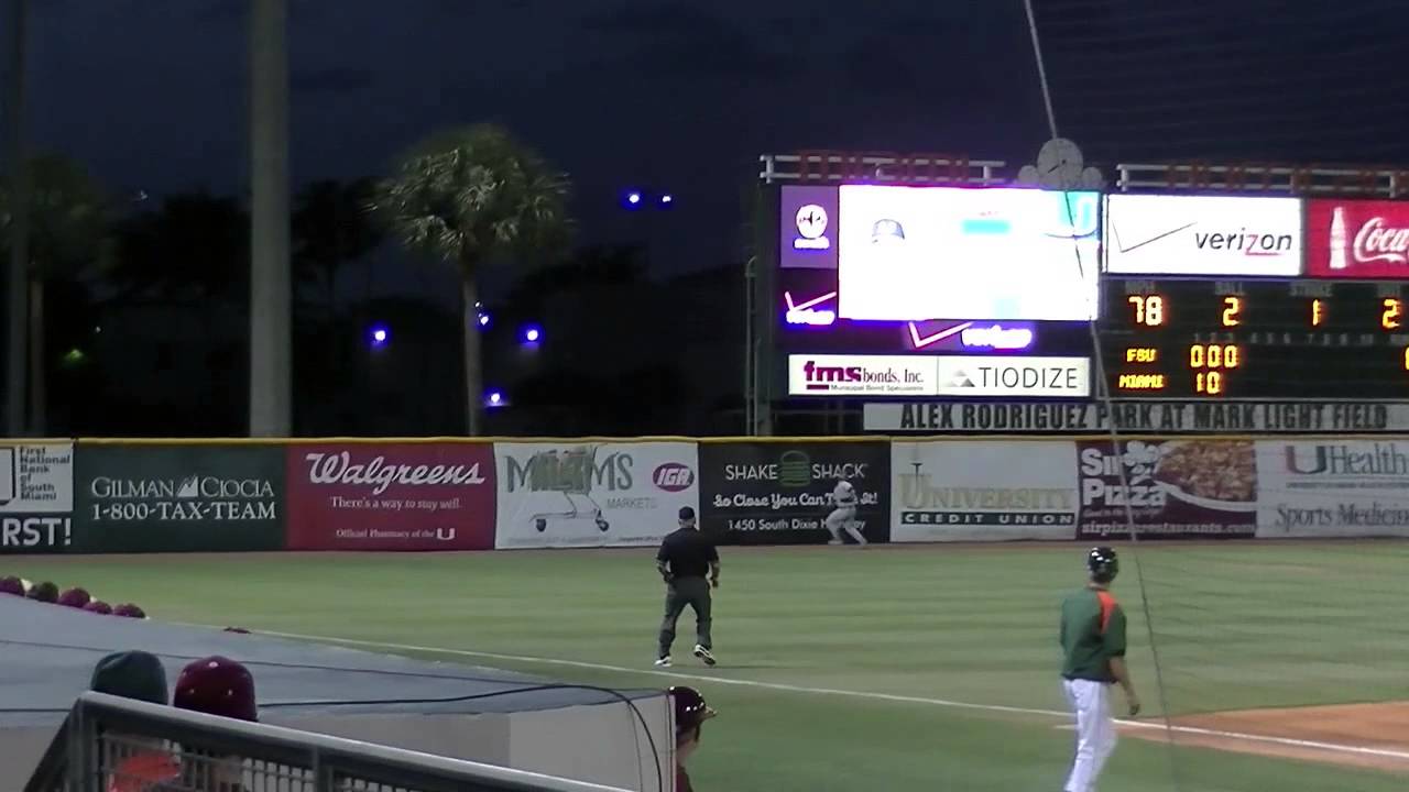 Canes Shut Out Noles UM Miami Hurricanes Canes Baseball FSU Seminoles