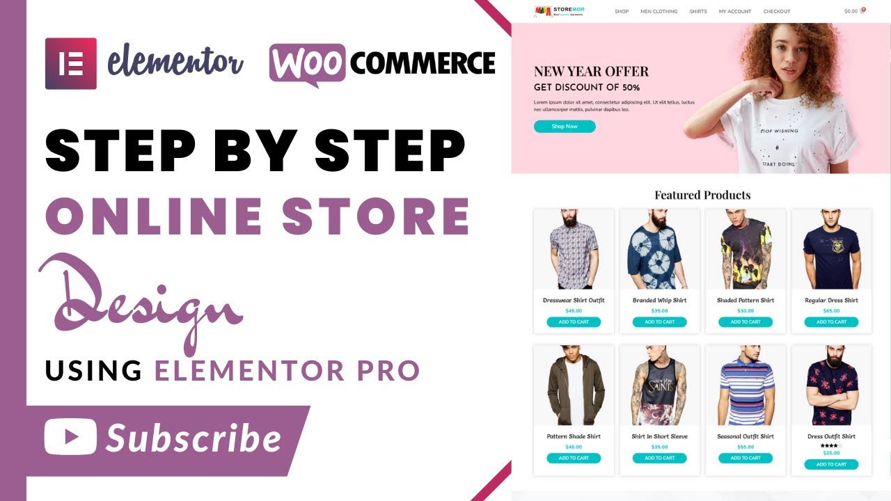 Design Beautiful eCommerce Store Website Using Elementor Pro [Part 2]