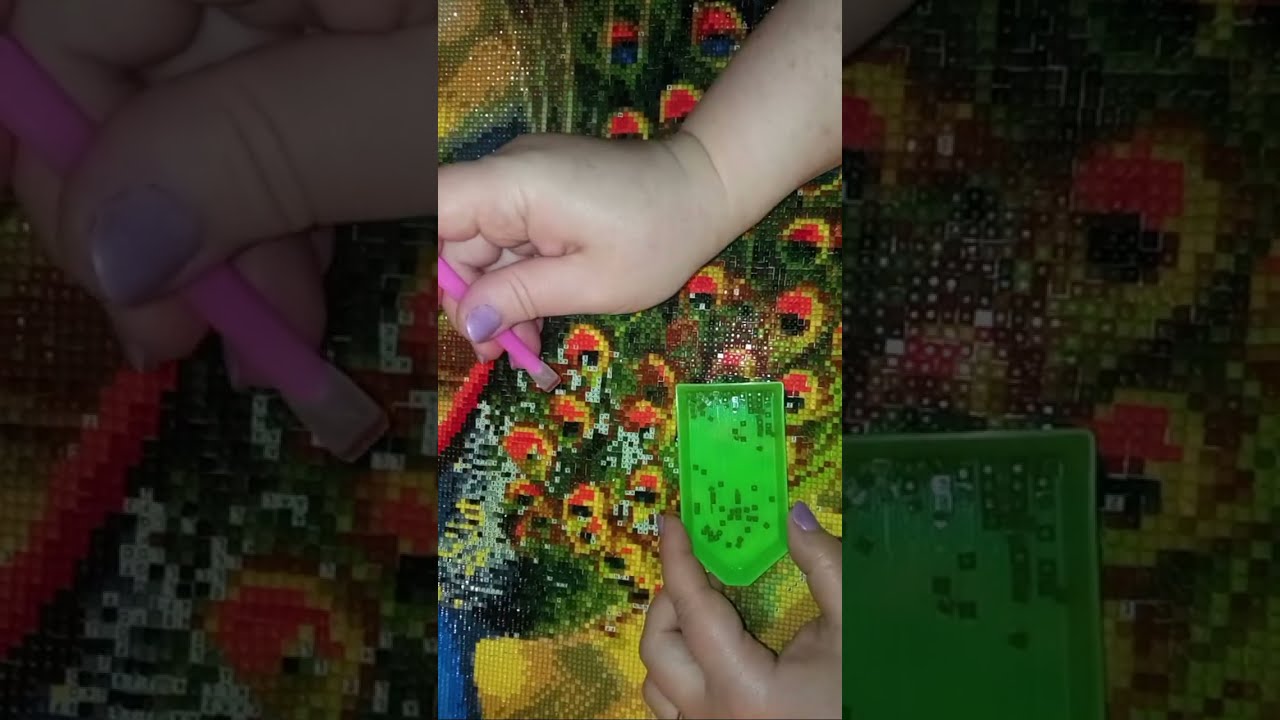 Рукоділля з Nilena Sans алмазна мозаїка павич diamondmosaic 23