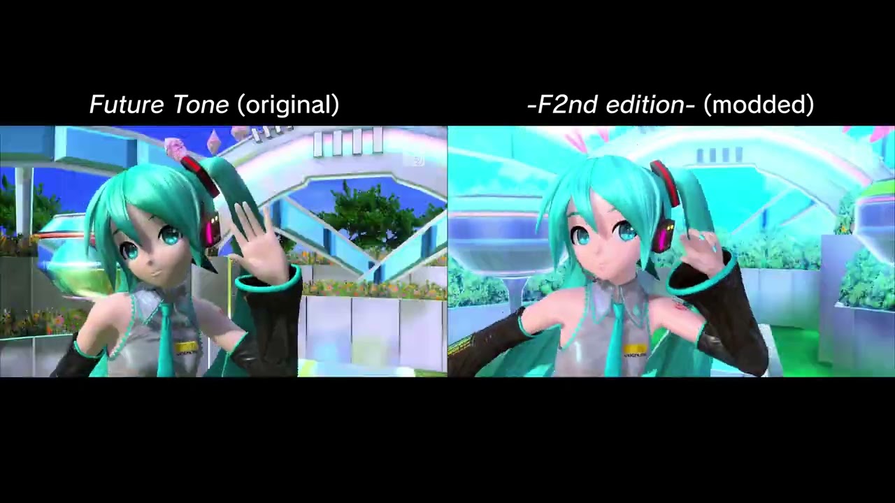 Project DIVA - Packaged comparison (Future Tone vs. F2nd Song Pack)
