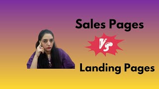 Sales Page Vs Landing Page (What's the difference)