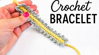 Crochet bracelet EASY AND QUICK for beginners