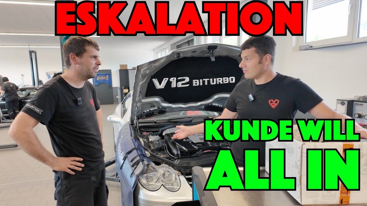 Kunde ist König! Liebhaberservice am Limit muss unterbrochen werden! 12 Zylinder SL 65 AMG Mercedes