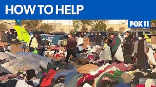 Helping California fire victims